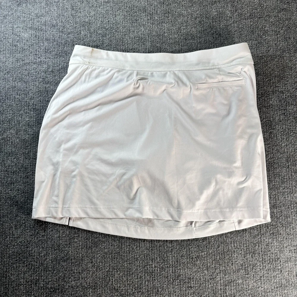 Callaway Skort Womens XLarge White Golf Cooling Opti Dri UPF‎ 50 Athletic New